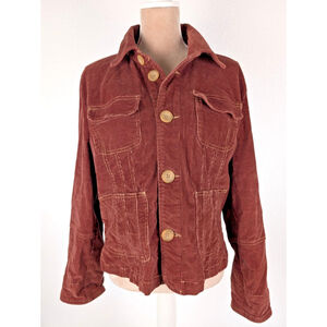 Tulle Corduroy Utility Jacket 1X Brick Red Outdoors Gorpcore Country